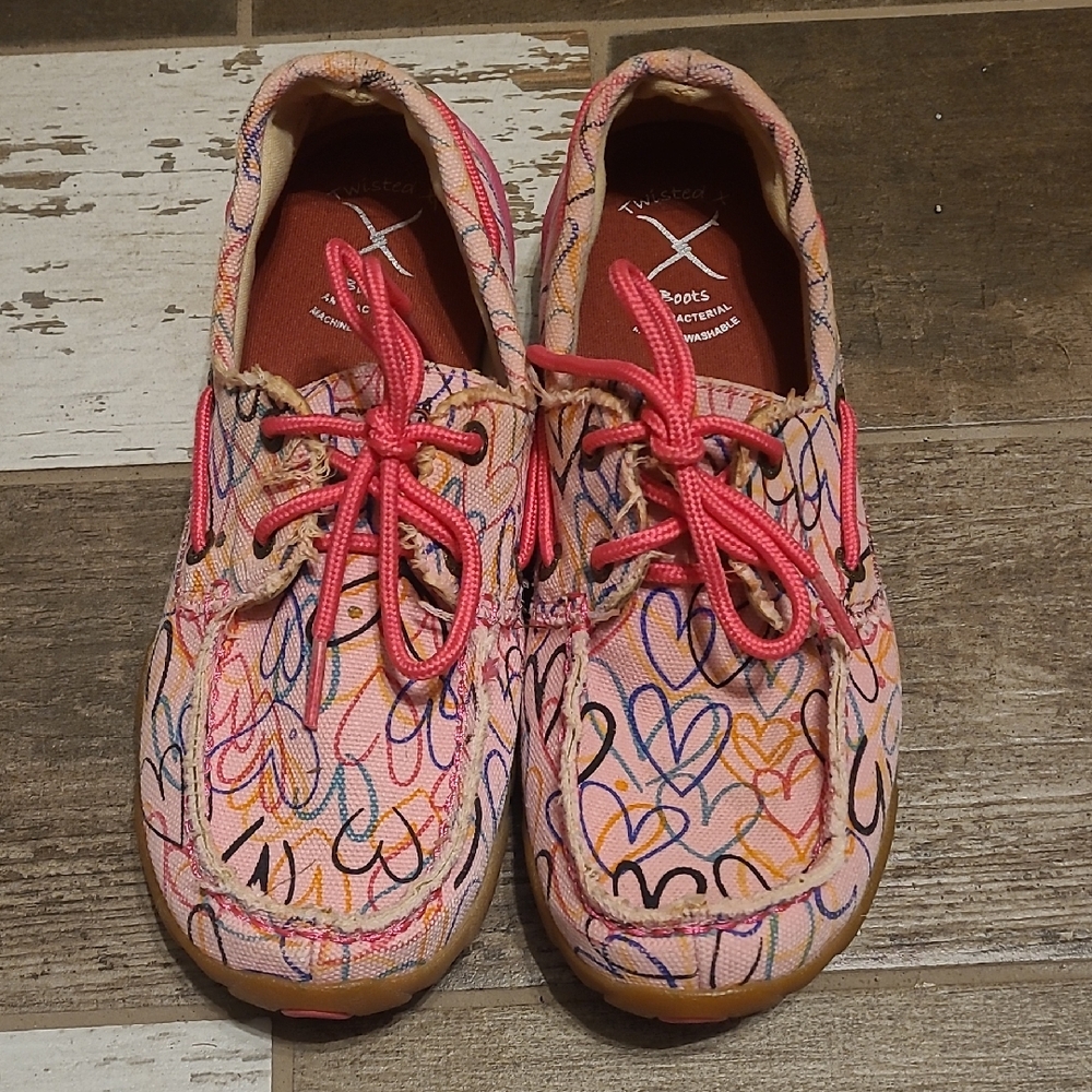 Twisted X Shoes With Hearts Limited Edition Worn Once